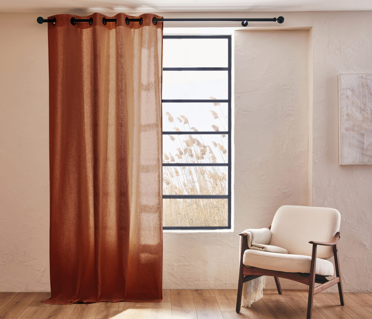 Tenda in lino naturale ALYA