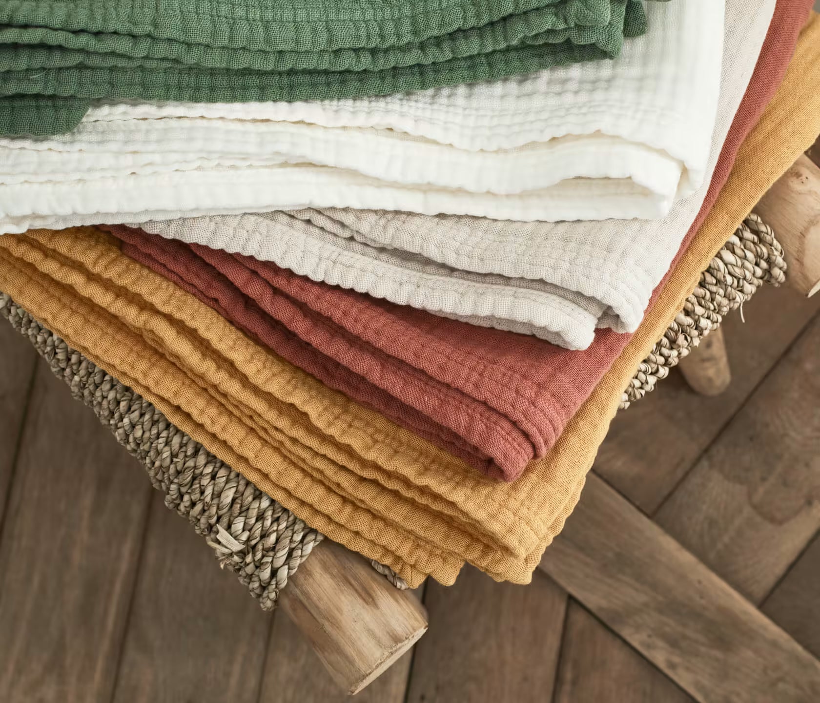 Plaid en gaze de coton biologique TIO