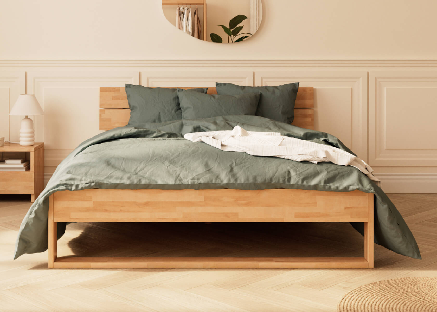 Letto in legno massiccio AVA