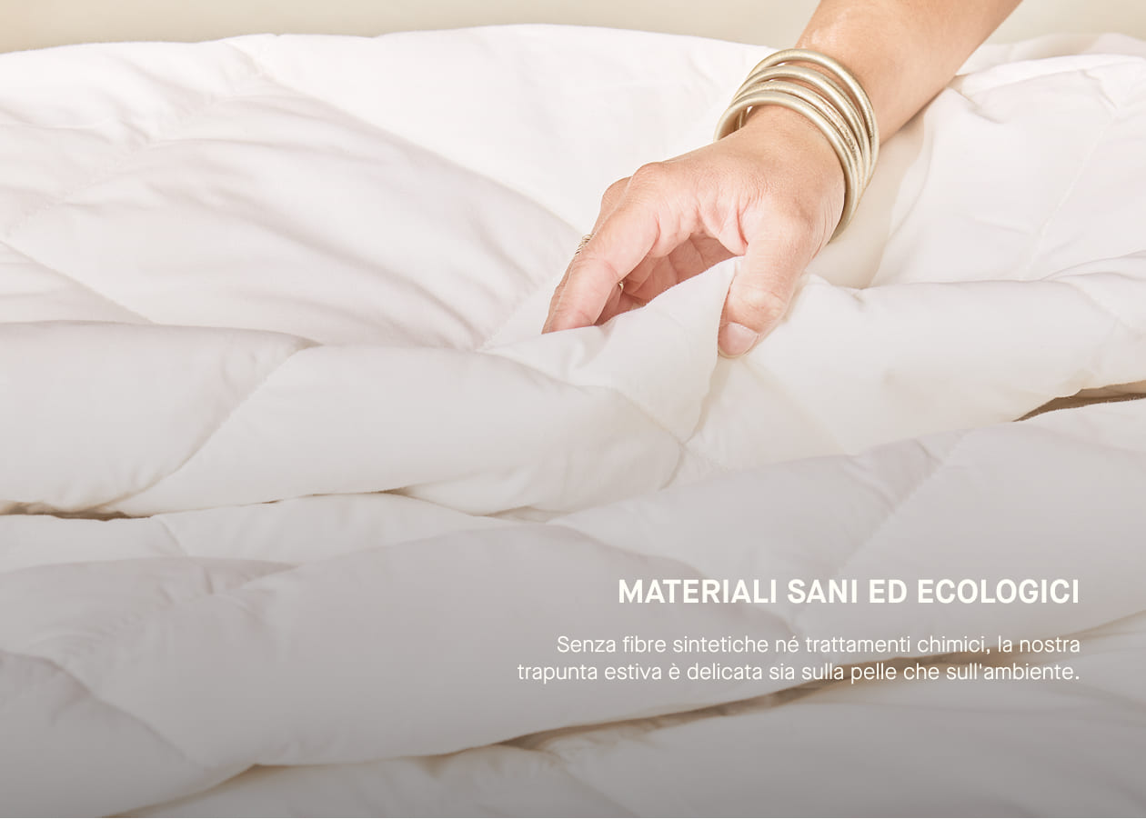 Piumino estivo naturale