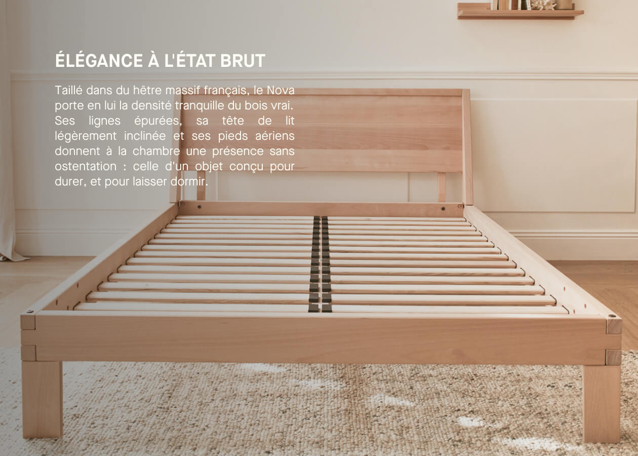 Letto in legno massiccio NOVA