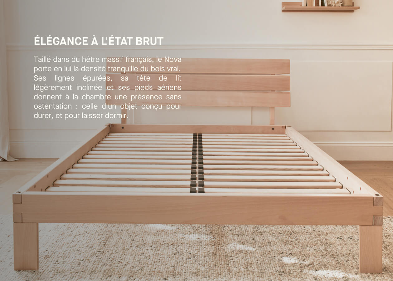 Letto in legno massiccio NOVA