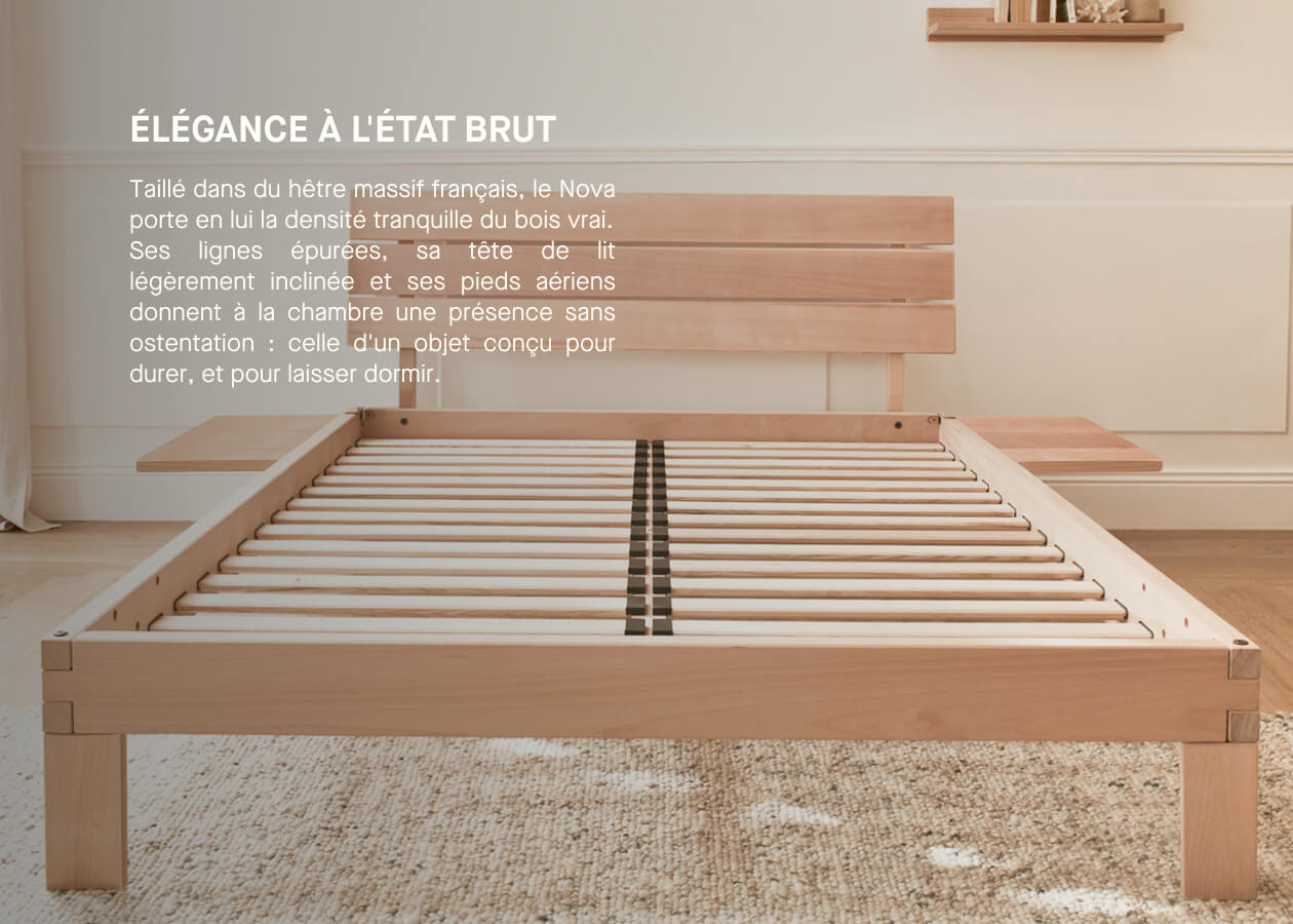 Letto in legno massiccio NOVA