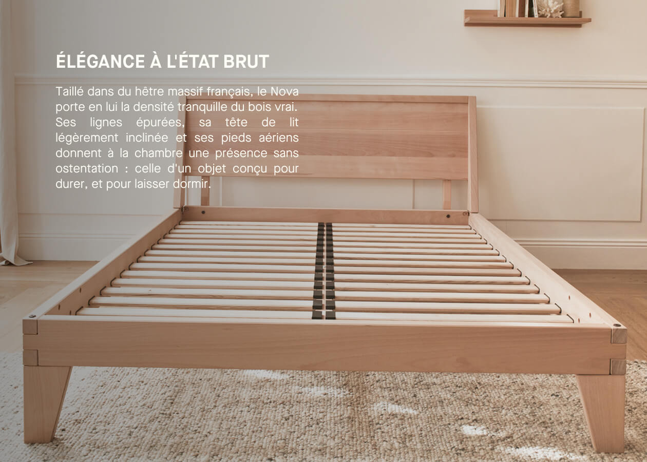 Letto in legno massiccio NOVA