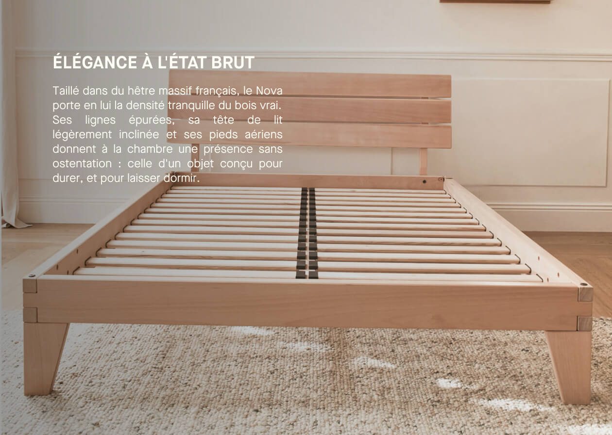 Letto in legno massiccio NOVA