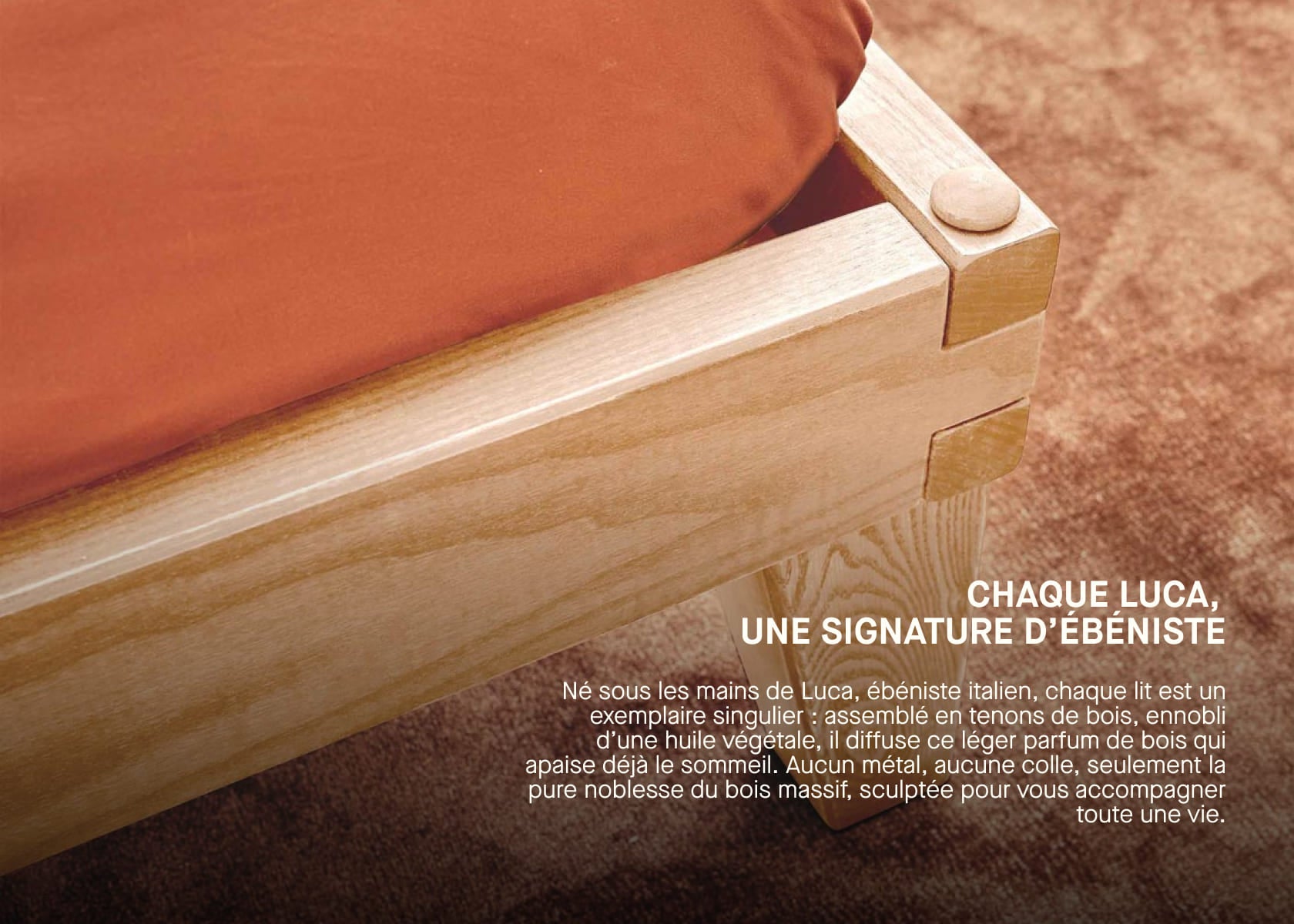 Letto legno massiccio LUCA