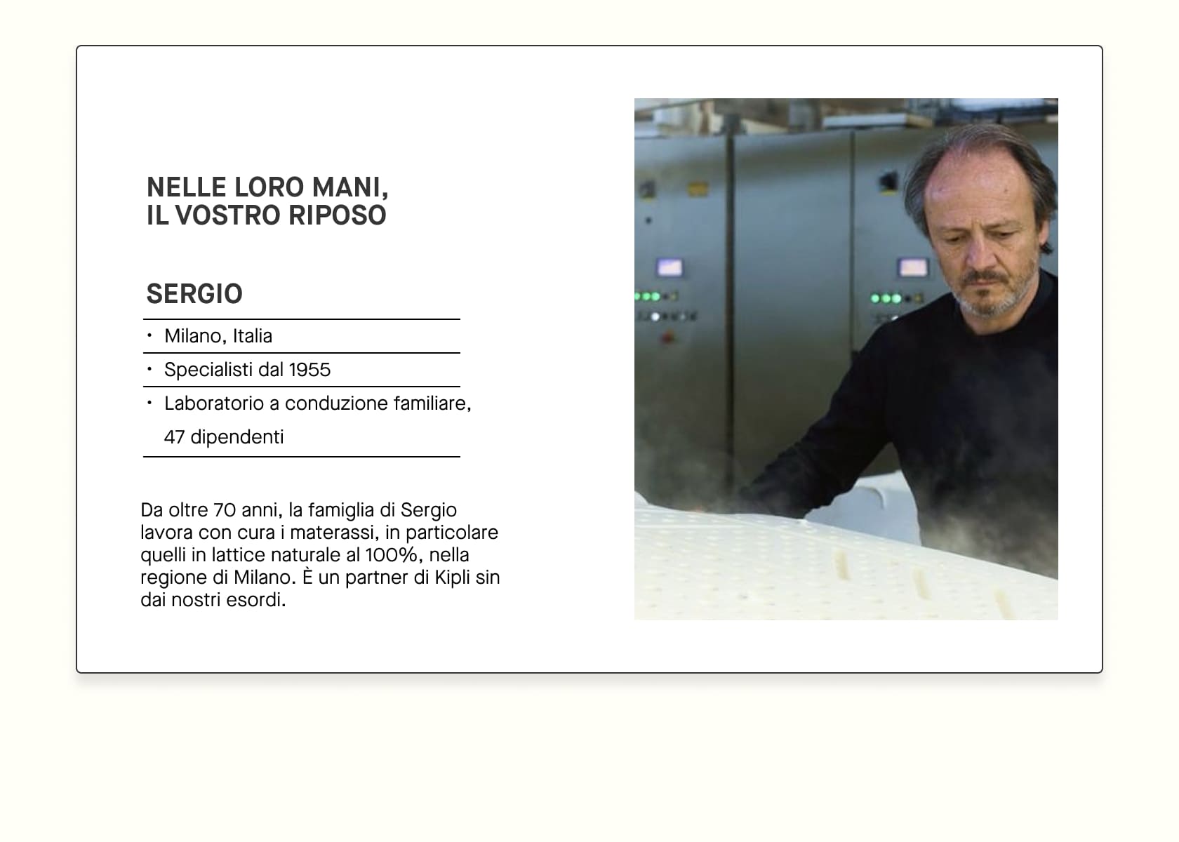 Materasso lattice naturale Kipli